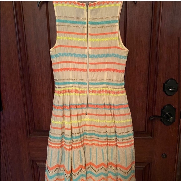 Anthropologie Tracy Reese neon embroidery dress - Picture 2 of 5